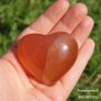 Variety of Crystal Heart Gemstones Rose Quartz, Tigers Eye, Opalite, Clear Quartz, Calcite, and more Image 7