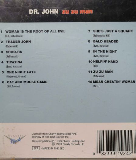 Dr John - Zu Zu Man CD