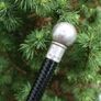Antique Leather Horse Whip Sterling SILVER TOPPED EDWARDIAN Image 3