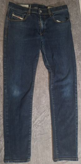 Diesel D-Strukt Men's Tapered Jeans 33x32 Made in Italy Dark Blue Stretch Denim