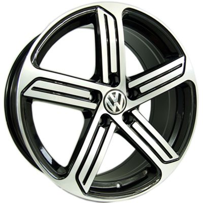 19" R Type black Alloys Seat Audi Skoda Vw 5x112