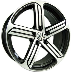19" R Type black Alloys Seat Audi Skoda Vw 5x112