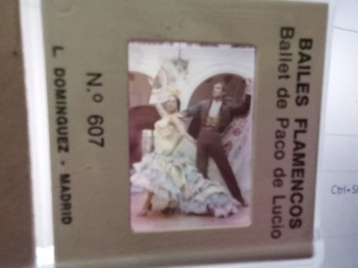 Bailes Flamenco Photographic Slides Vintage