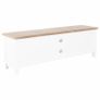 TV Cabinet White 120x30x40 cm Wood Image 5