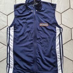 Adidas vest retro vintage Gilet top adibreak shirt t-shirt poppers D176 Size M the Brand