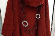 Rust borg fleece tunic BN