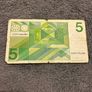 Netherlands 5 Gulden Banknote 1973 Joost van den Vondel Portrait Image 2