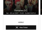 Fontaines DC Slane Saturday 26/06/2026