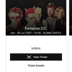Fontaines DC Slane Saturday 26/06/2026