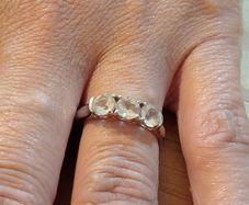 Sterling Silver Ring - Size P - Stamped for Silver (SL05)  we