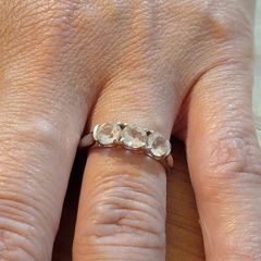 Sterling Silver Ring - Size P - Stamped for Silver (SL05)  we