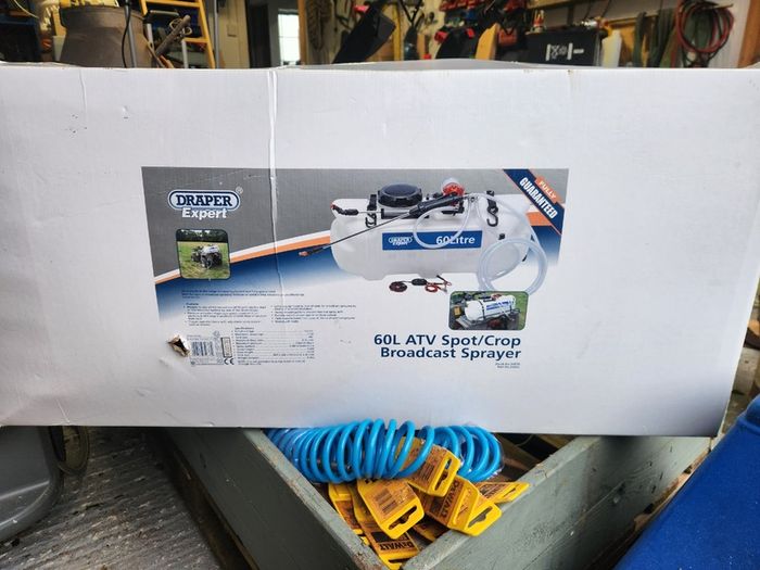 Draper 12v DC ATV Quad Spot/ Broadcast Sprayer 60 Litre