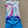 Like new gymnastics leotard & shorts size 7-8 Image 2