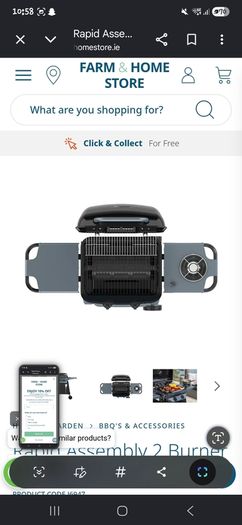 Sahara 2 Burner Rapid Assembly BBQ