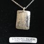 sterling silver disk & chain Image 3