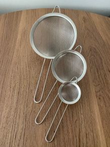 Stainless Steel Food Strainers (3 pcs)