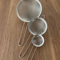 Stainless Steel Food Strainers (3 pcs)