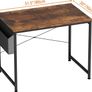 FREE EXPRESS SHIPPING Writing Computer Desk, Office Work Desk for student and worker, Laptop Table with Storage Bag and Headphone Hook,Modern Simple Style Desks for Bedroom, Home Image 5