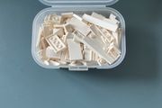 LEGO white tile pieces
