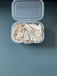 LEGO white tile pieces