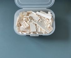 LEGO white tile pieces