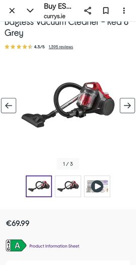 Bagless Vacuum cleaner ESSENTIALS