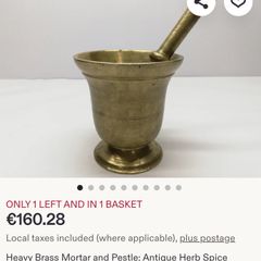 Brass Antique Spice Grinder