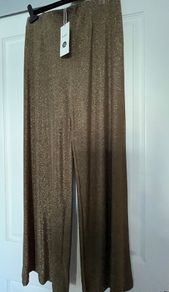 M&S Gold Wide Leg Trousers