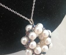 Baroque beaded pendant