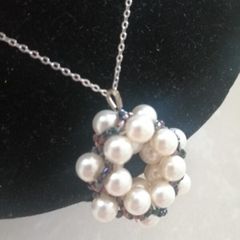 Baroque beaded pendant