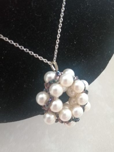 Baroque beaded pendant