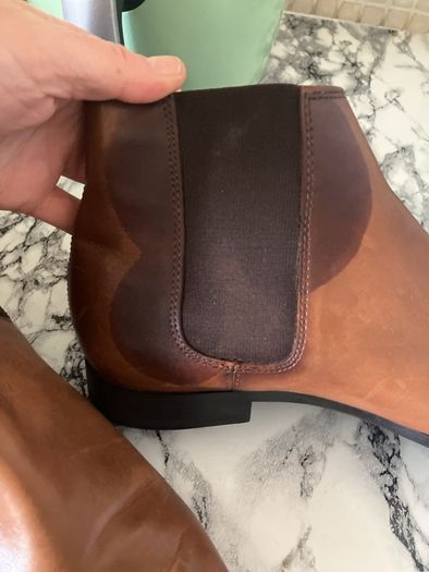 Leather boots