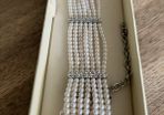 BN Pearl dress bracelet with rhinestones