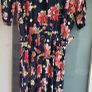 VINTAGE Mandy Marsh navy floral print midi Sz 14UK Image 2