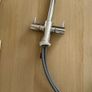 Kitchen tap dual-lever mono mixer chrome Image 2