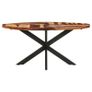 Dining Table 180x90x76 cm Solid Mango Wood Image 4