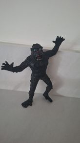 Showa Retro King Kong Soft Vinyl Doll - Vintage Hong Kong - Rare Blue Eyes
