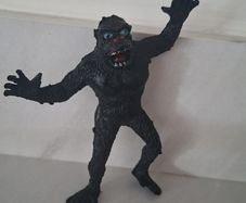 Showa Retro King Kong Soft Vinyl Doll - Vintage Hong Kong - Rare Blue Eyes