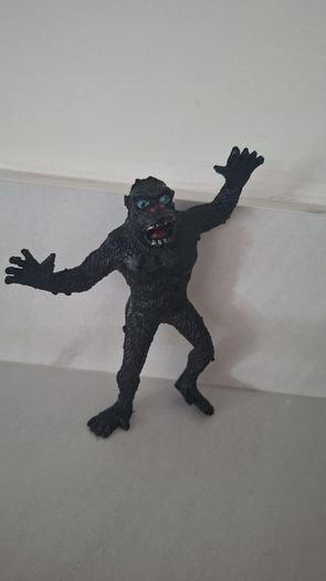 Showa Retro King Kong Soft Vinyl Doll - Vintage Hong Kong - Rare Blue Eyes