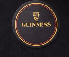 Guinness : Vintage 1980s - Beer Mat/Coaster
