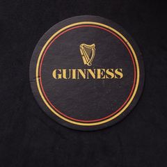 Guinness : Vintage 1980s - Beer Mat/Coaster