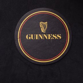 Guinness : Vintage 1980s - Beer Mat/Coaster