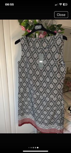 dress Bnwt streetone black print dress size 12