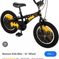16" Kids Batman bike
