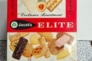 Vintage Jacobs Elite biscuit tin.