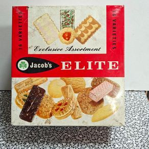 Vintage Jacobs Elite biscuit tin.
