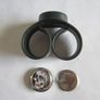 Slap-on Watch - Black Rubber Band with Skulls Image 2