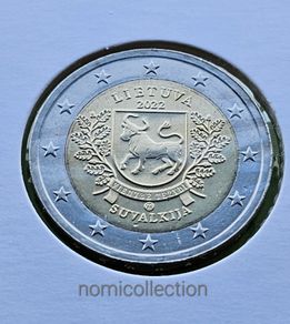Lithuania 2022 year - SUVALKIJA - Uncirculated 2 Euro coin.