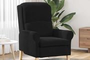 Armchair Black Velvet