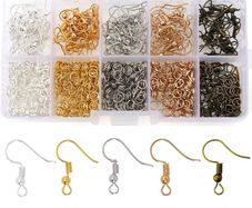 Earring Hooks, Jump Rings, 1150Pcs Earring Making Kit for DIY Earring Making